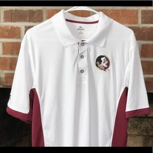 NWOT Florida State Seninoles Poly Knights Apparel Polo Mens Sz L 42/44
